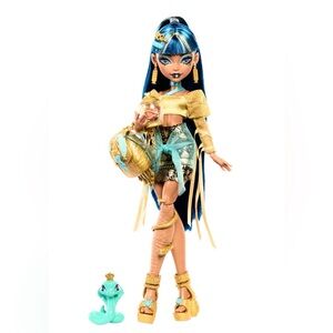 🐍Monster High Cleo De Nile Doll w/ Hissette Cobra & Accessories New Collectible